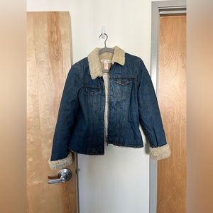 American Eagle Sherpa Lined Thermal Jean Jacket